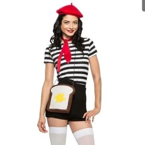 NWT Suit Yourself French Toast Kit Halloween Costume Humourous Pun Sexy  New